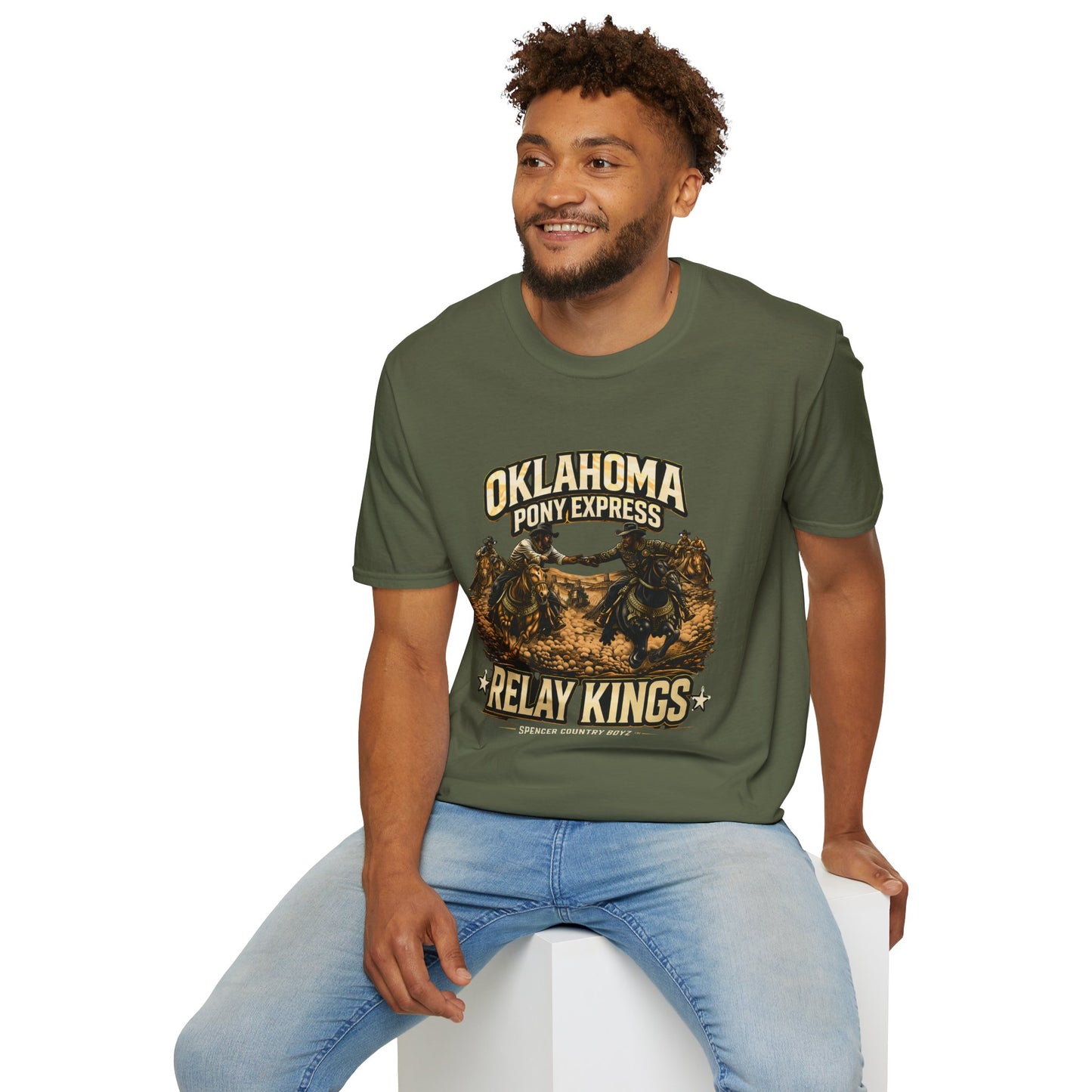 Pony Express Relay Kings Shirt – Western Rodeo Cowboy  Tee – Spencer Country Boyz Series