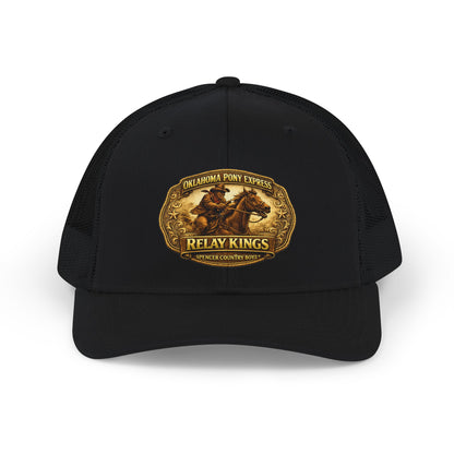 Trucker Cap — "Relay Kings" Oklahoma Pony Express Vintage Rodeo Patch