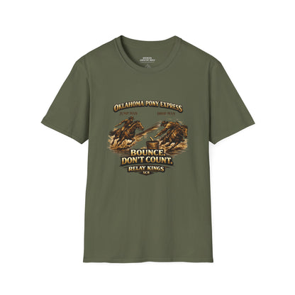 Oklahoma Pony Express Relay Kings Shirt – Bounce Don't Count– Pony Express Inspired Apparel